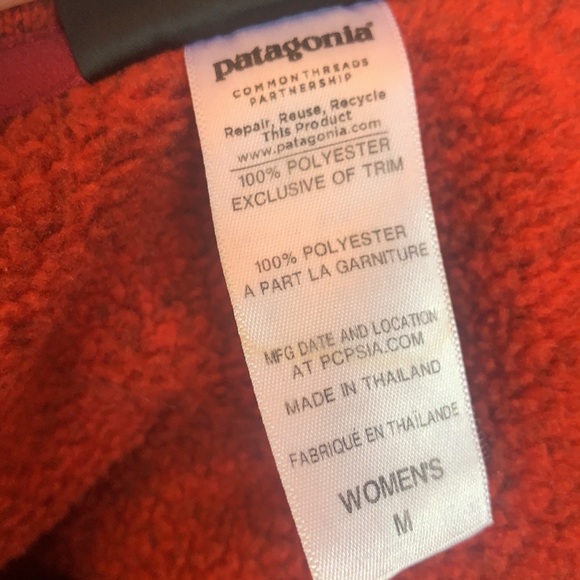 PATAGONIA Red Quarter Zip pull over - Picture 6 of 6